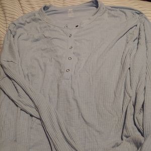 Pale blue aerie sleep shirt